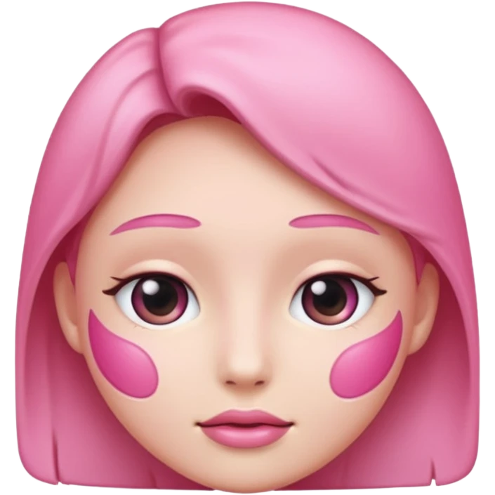 pink face emoji