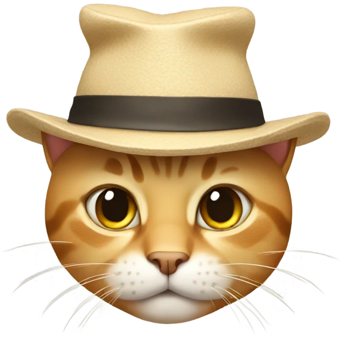 cat wearing hat emoji