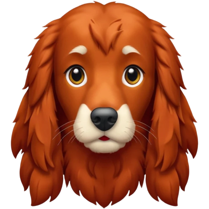 Red setter emoji