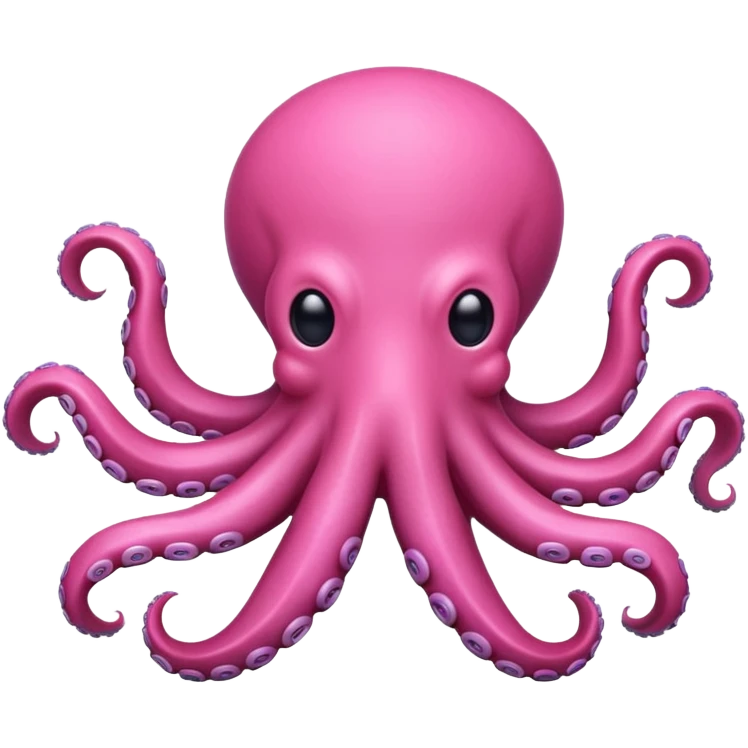 pink octopus, no eyes emoji