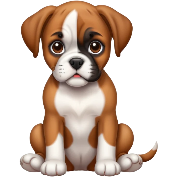 Boxer puppy  emoji
