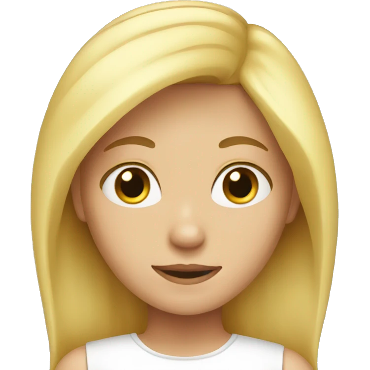blond girl  emoji