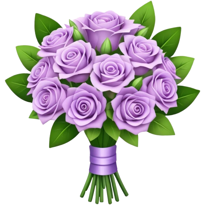 Soft simple light purple bouquet emoji