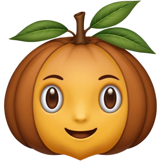 uma madeira com cara de emoji