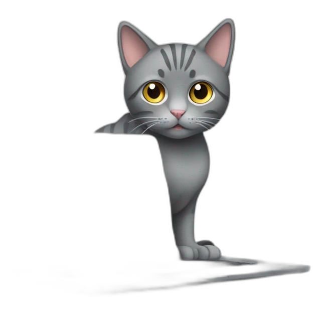 gray cat and laptop emoji