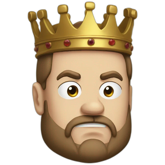 Angry and disappointed king Henry the viii  emoji