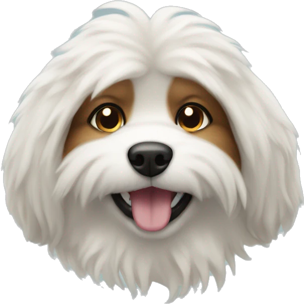 Flufy dog  emoji
