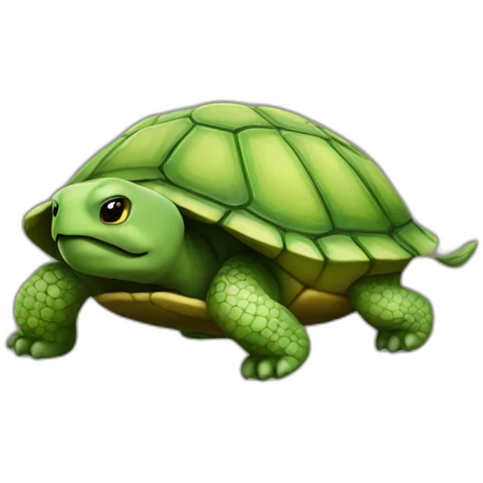 A turtle chains emoji