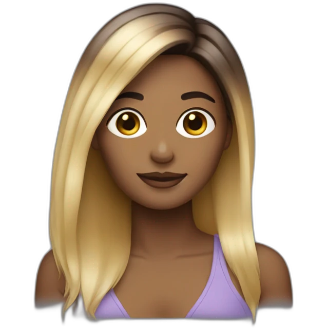  ombré hair woman emoji