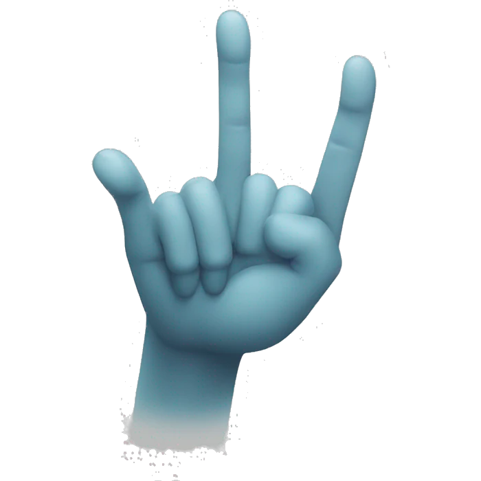 Outstretched fingers touching like in ET  emoji