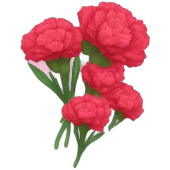 bouquet of carnations emoji