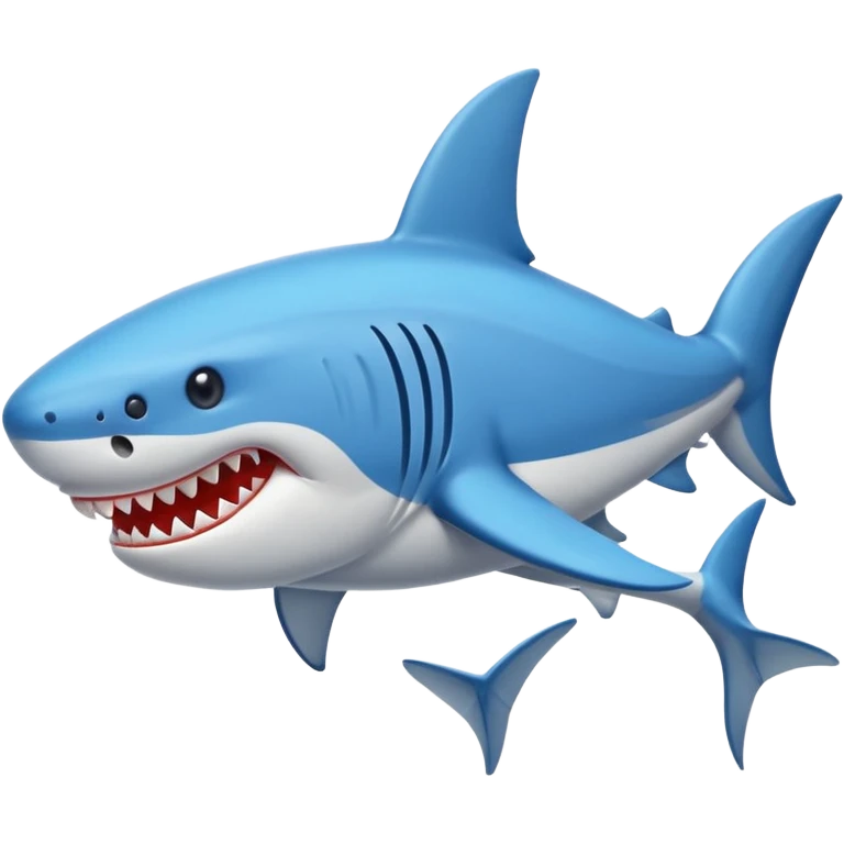 Un tiburón con tenis Nike azules emoji