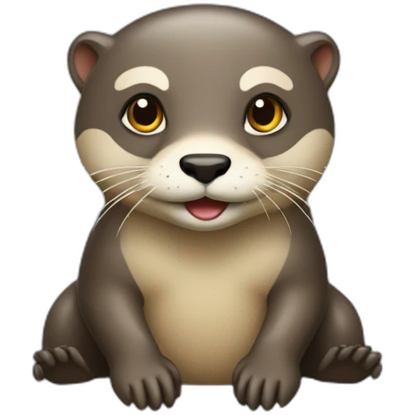 Loutre sur tortu emoji