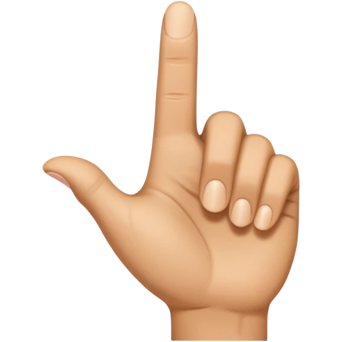 Daumen der nach rechts zeigt mit einem Finger  emoji