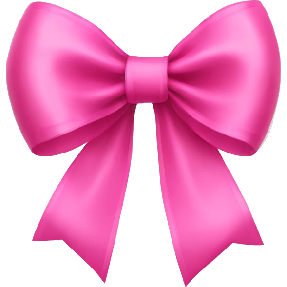 pink Christmas ribbon bow emoji