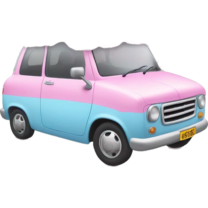 Cotton candy car emoji