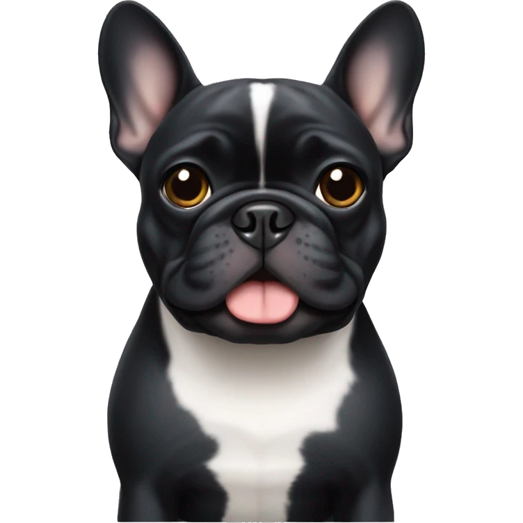 Black French bulldog emoji