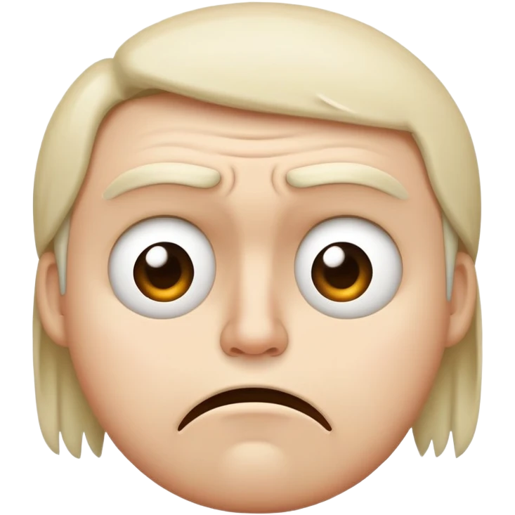 Sad face emoji