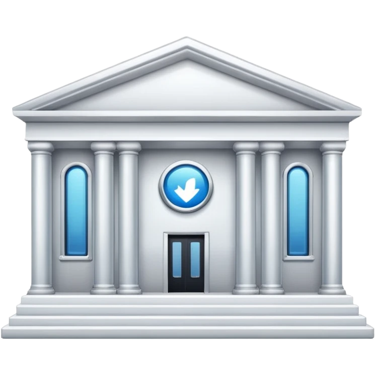 glitter white bank emoji