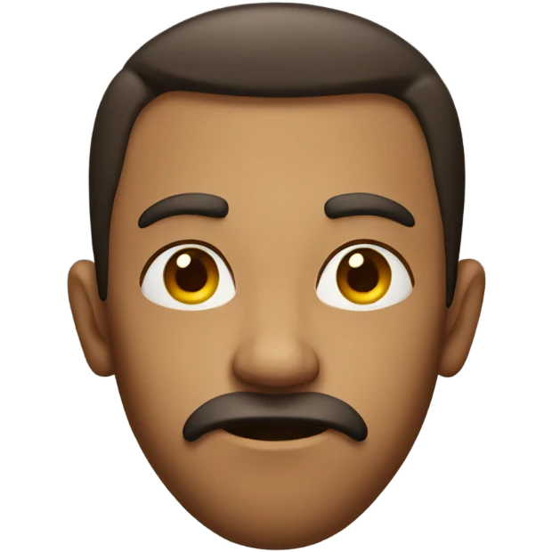Serious face emoji