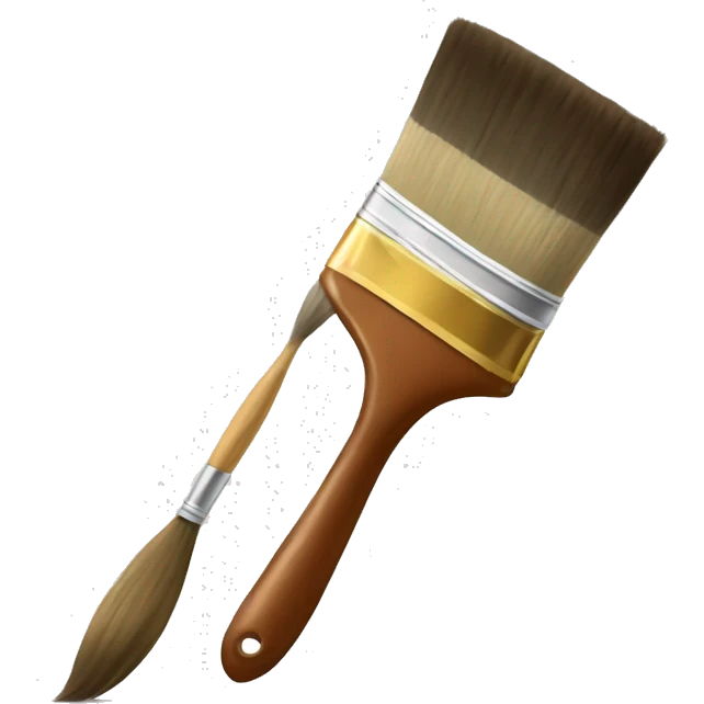 elegant paint brush emoji