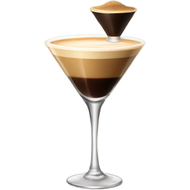 Espresso martini in tall glass emoji