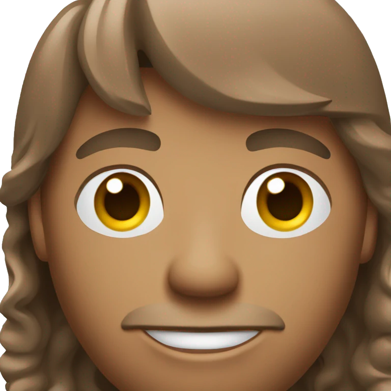 golfer man brown hair emoji