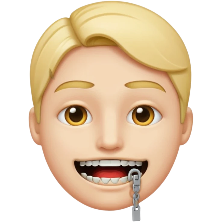 zipper mouth emoji