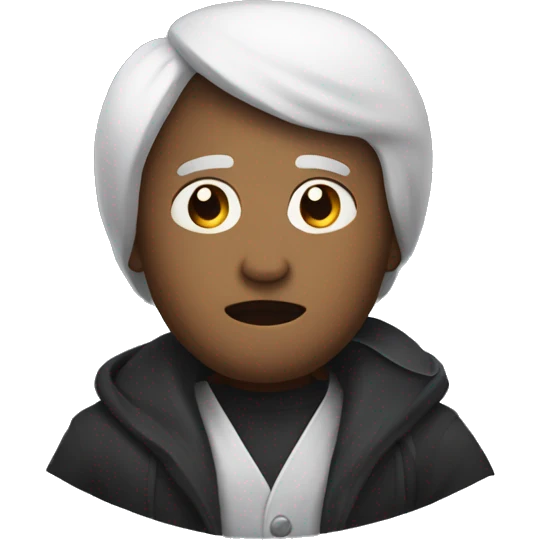 An emoji of a mysterious and majestic figure with the word akdo on his clothes  emoji