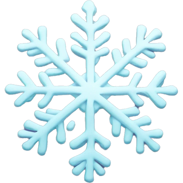 pastel snowflake  emoji