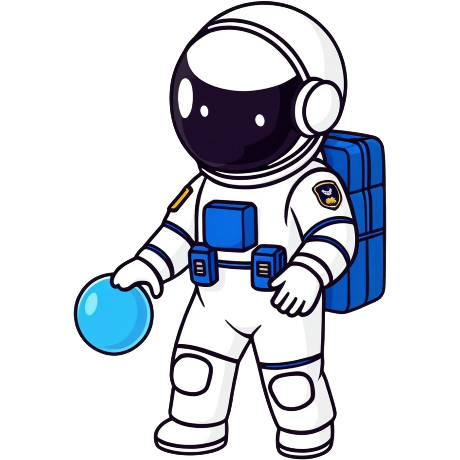 Astronauta policía emoji