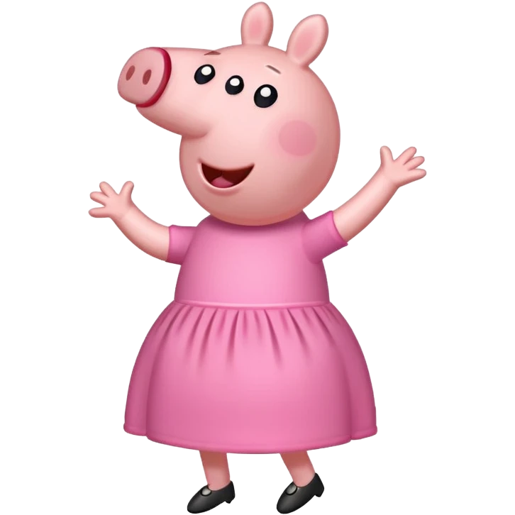 Peppa pig doing the griddy emoji