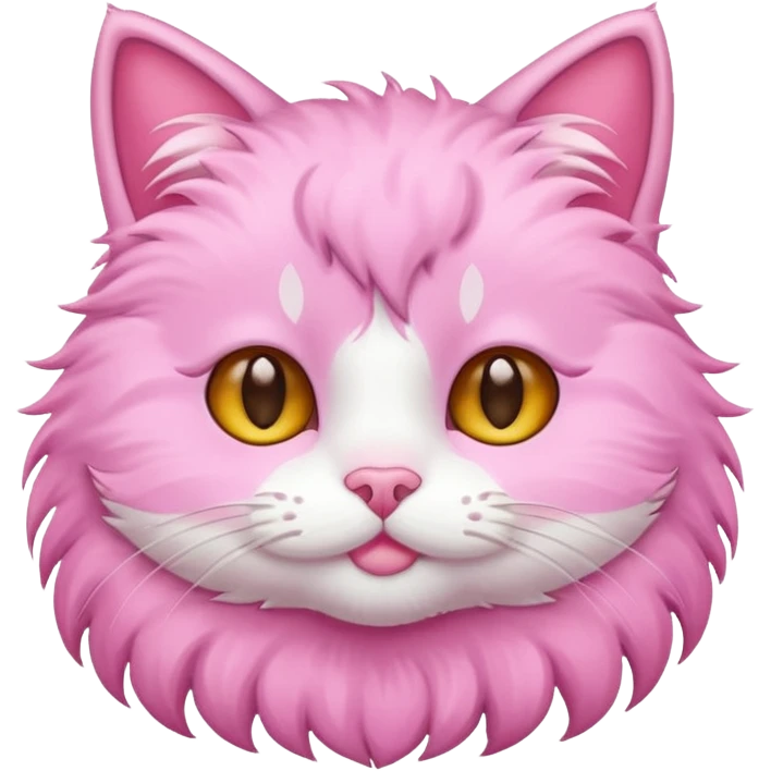 Cute Cat pink emoji