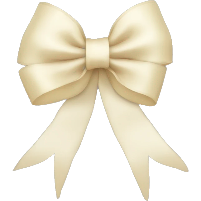 vanilla ribbon bow emoji