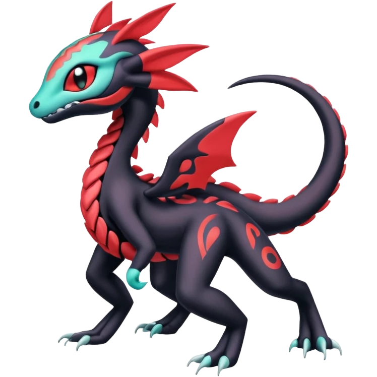 Colorful Exotic Meloetta-Salandit-Darkra-Stitch-Fakémon-creature-hybrid emoji