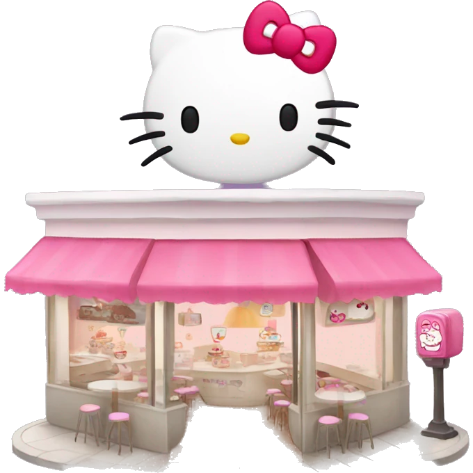 Hello kitty cafe emoji