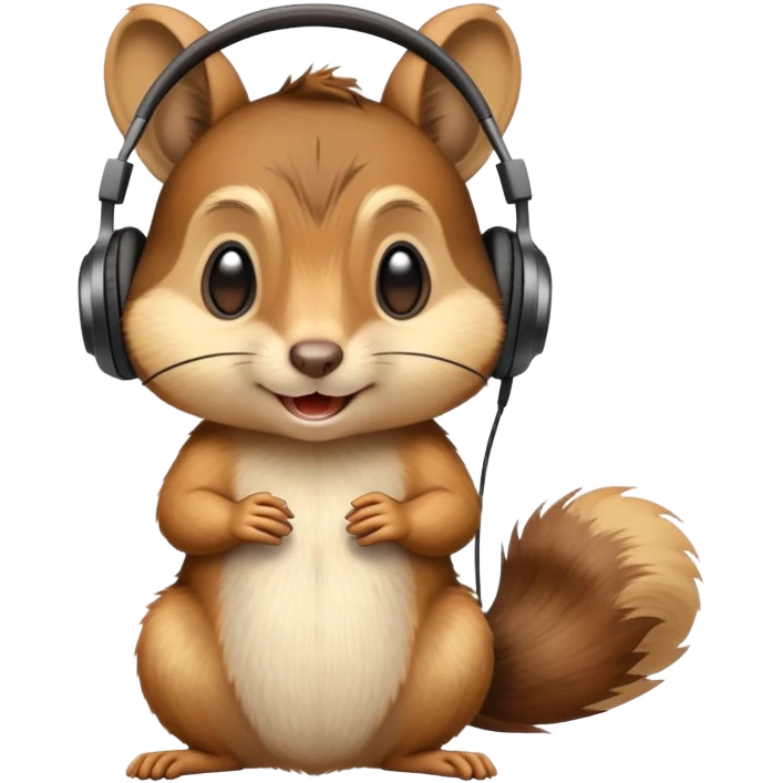 Chipmunk dj emoji