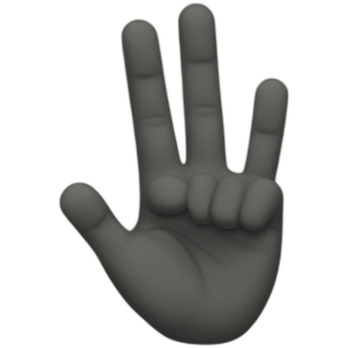 Finger crossed emoji