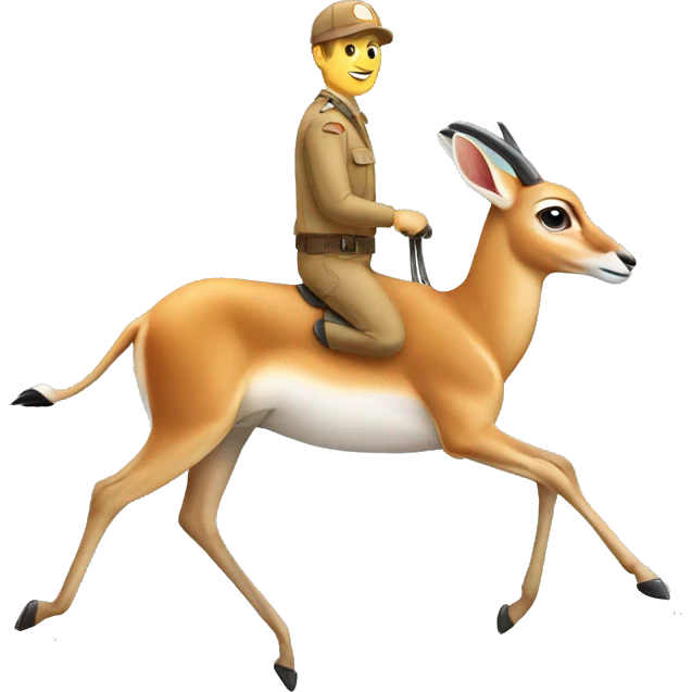 Gazelle with driver emoji