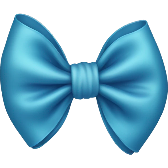 blue bow emoji
