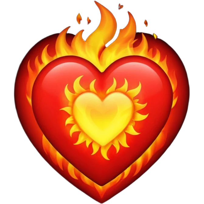 Fiery Heart emoji