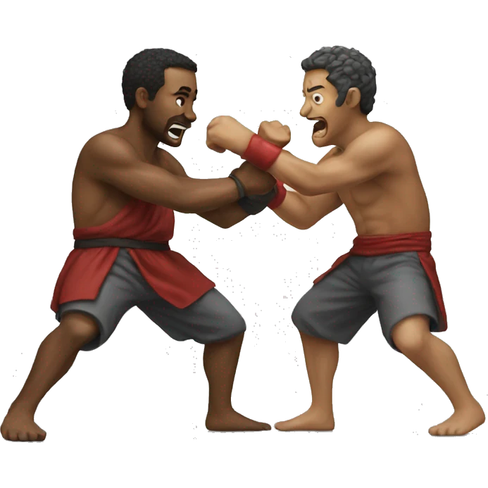 Two men fighting emoji