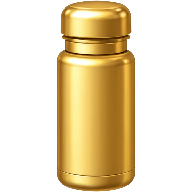 gold pill bottle emoji