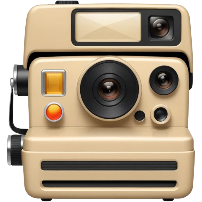 Instant film camera emoji