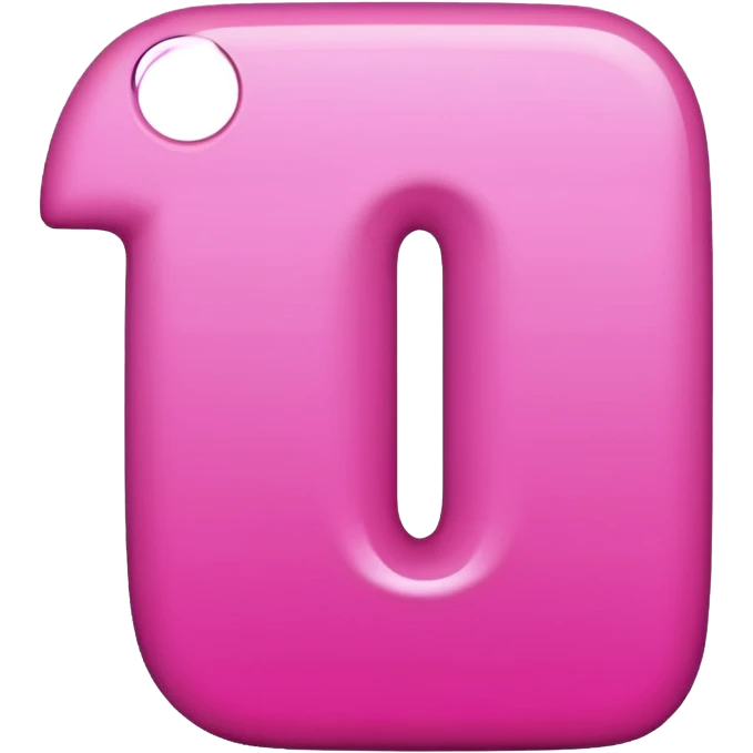 number one pink emoji