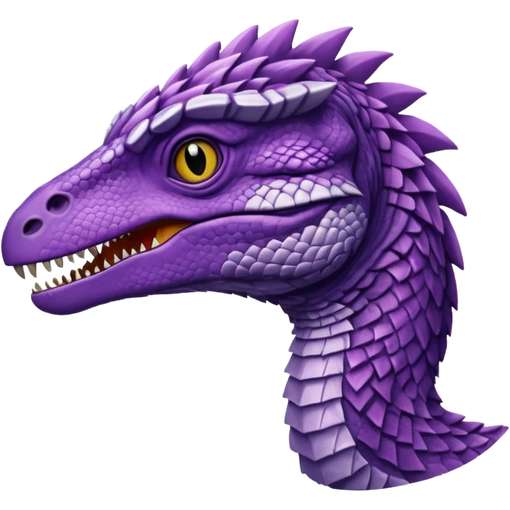 Purple velociraptor emoji