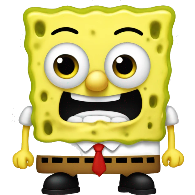 A cute SpongeBob   emoji