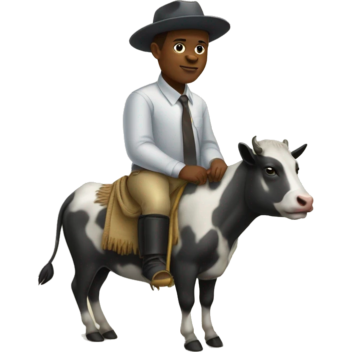 Tshisekedi sur une vache emoji
