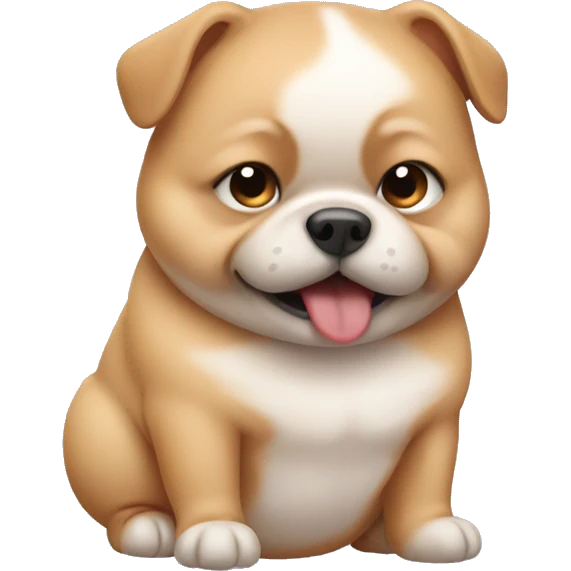 Fat baby dog emoji
