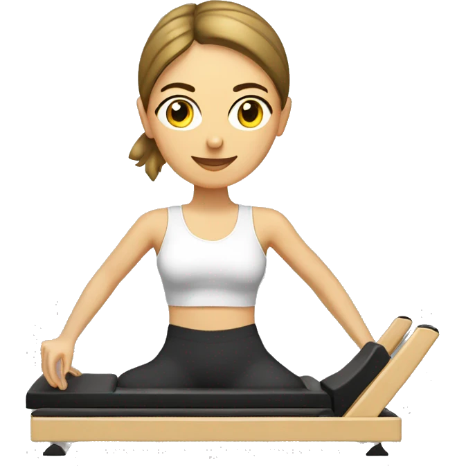 Mujer pilates reformer emoji